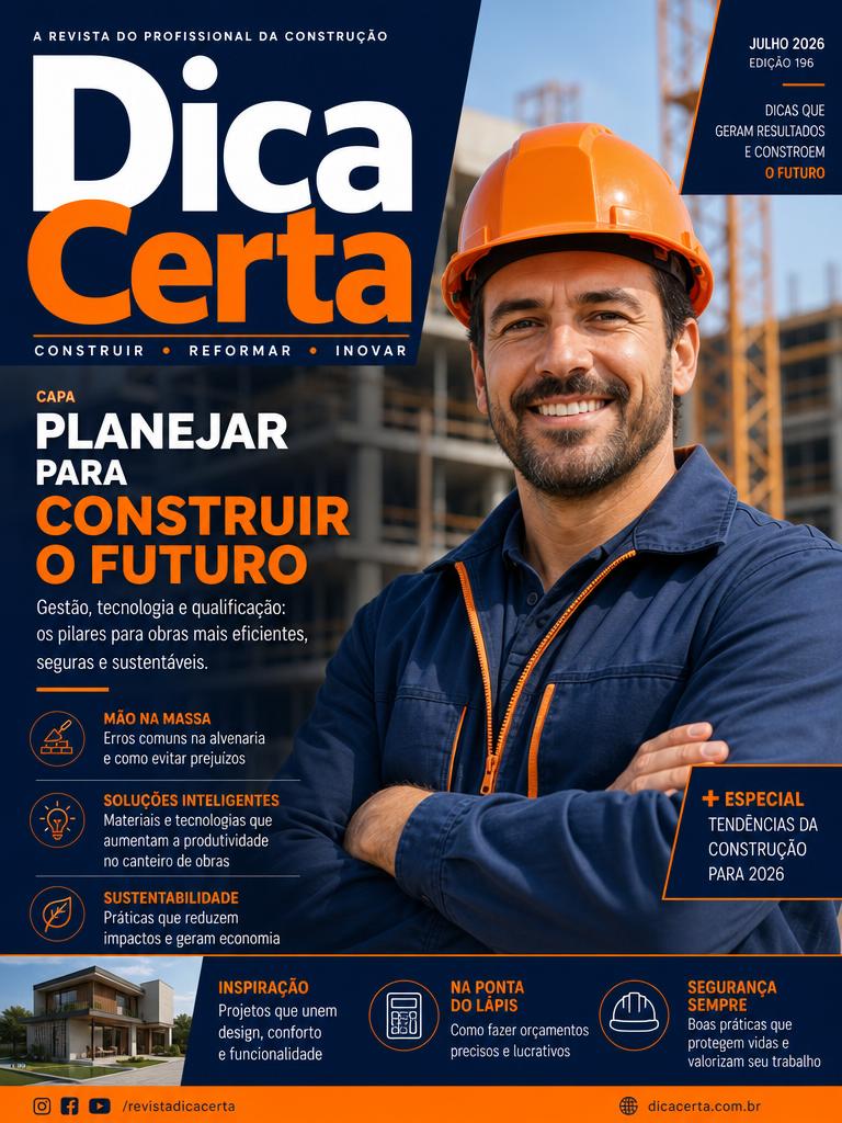 Capa da edição atual da Revista Dica Certa